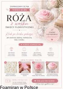 Wideo kurs "Róża z wosku" . Świeca florystyczna